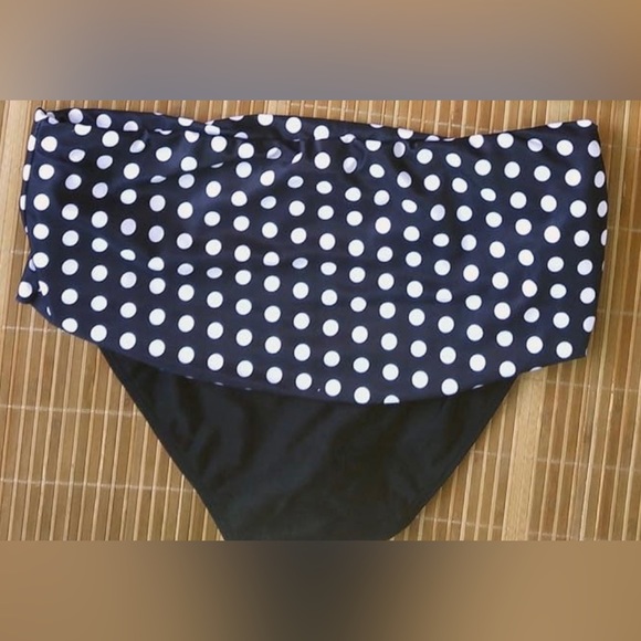 New - Without Tags, Women's Retro Polka Dot Tankini Two Pieces Swimsuit; Size XL - Picture 6 of 8